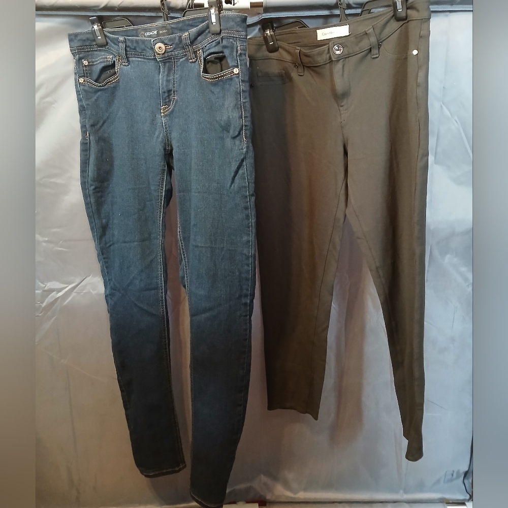 2 Piece Blue Jordache & Gray Calvin Klein  Jeans.